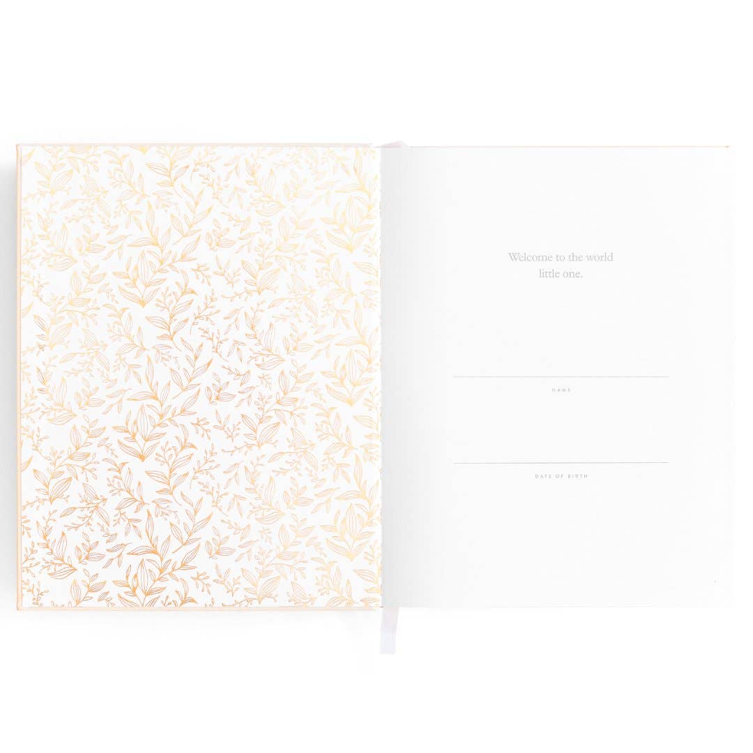 Baby Book Linen Journal - Beige