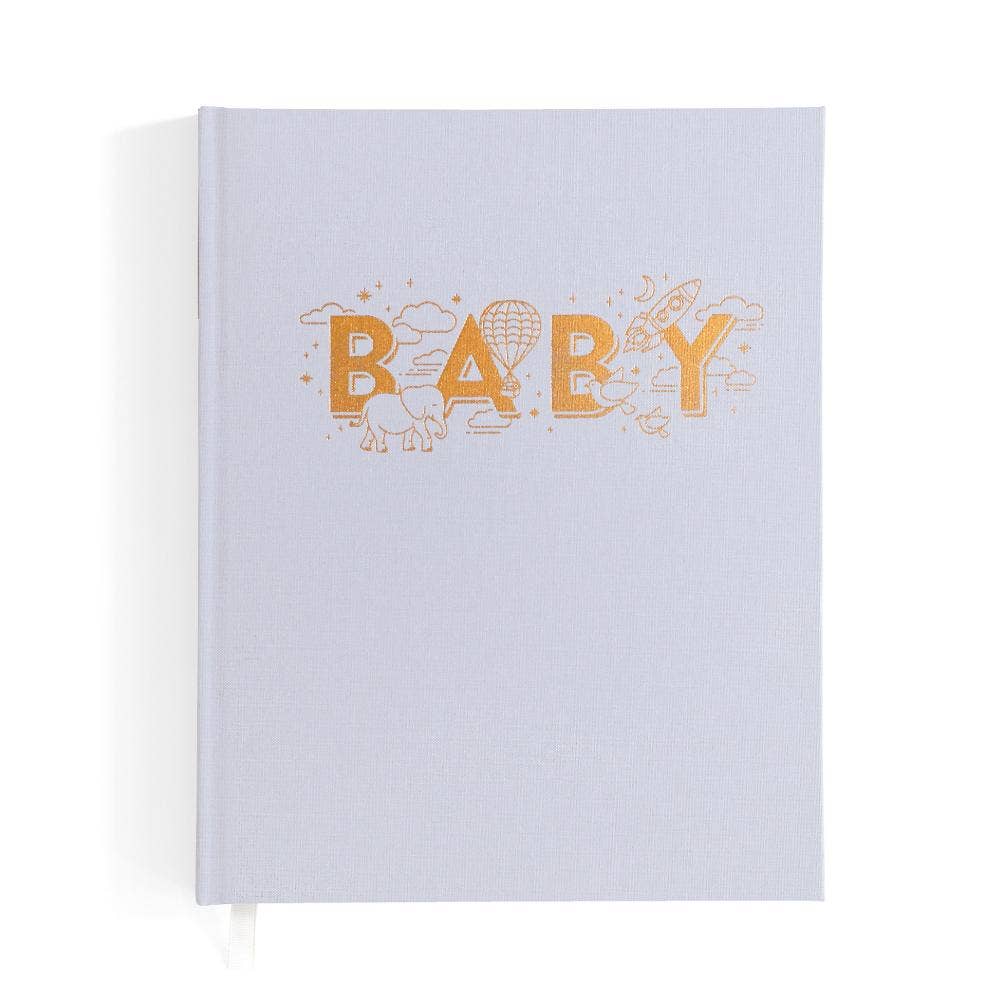 Fox and Fallow:  Baby Book Linen Journal - Grey
