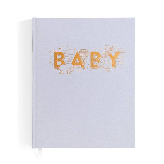 Fox and Fallow:  Baby Book Linen Journal - Grey
