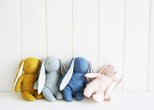 Bobby Floppy Bunny Soft Toy - Grey Linen