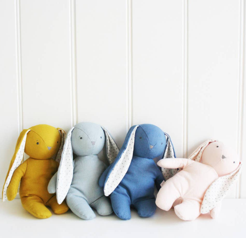 Bobby Floppy Bunny Soft Toy - Pink Linen
