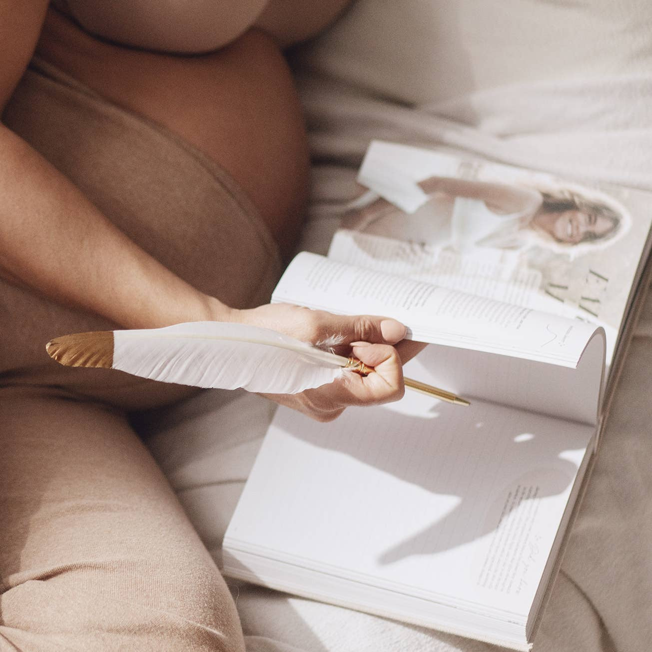 Becoming Mama Pregnancy Linen Journal