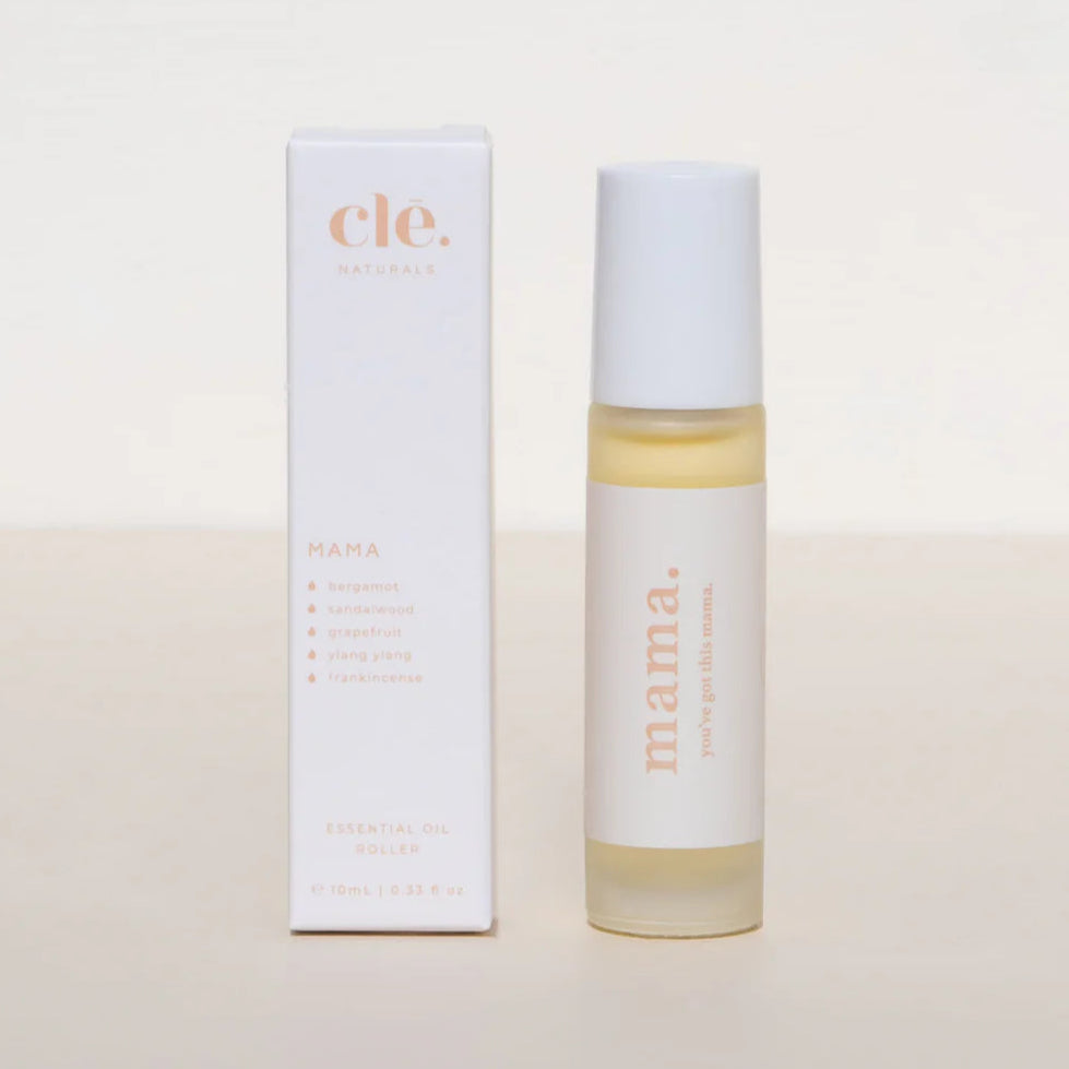 Skincare product and packaging labeled 'cle.' on a beige background