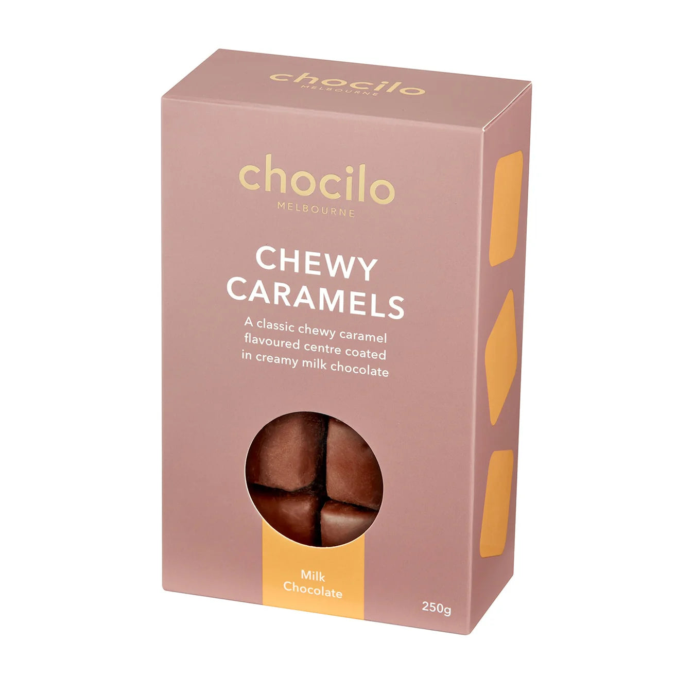 Chewy Caramels in Milk Chocolate Gift Box