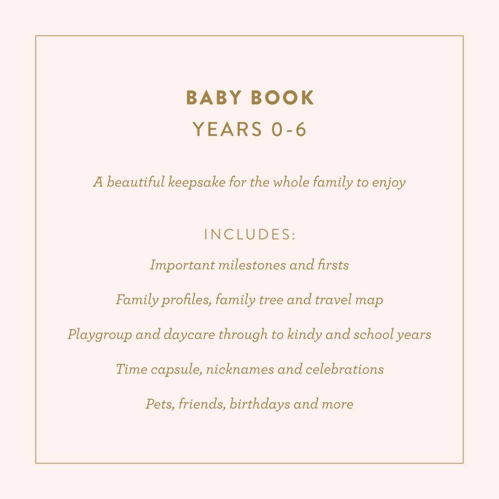 Baby Book Linen Journal - Beige
