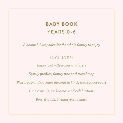 Baby Book Linen Journal - Beige