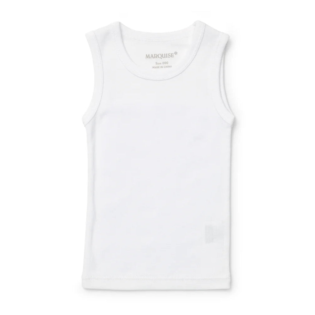 White tank top on a white background