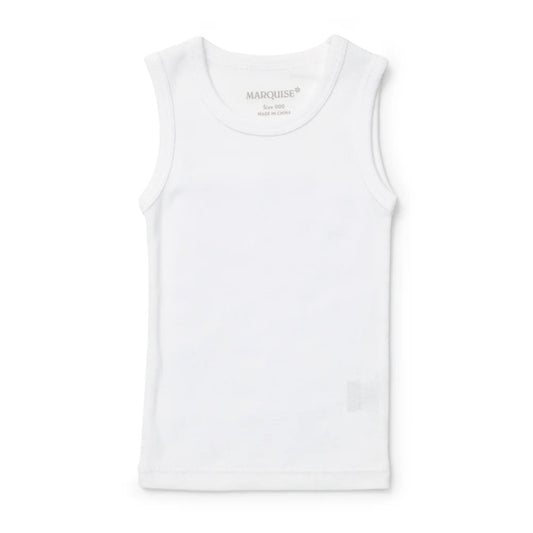 White tank top on a white background