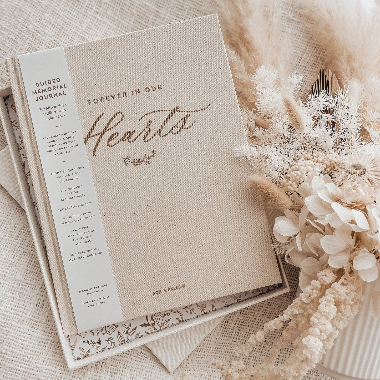 Forever In Our Hearts Linen Journal
