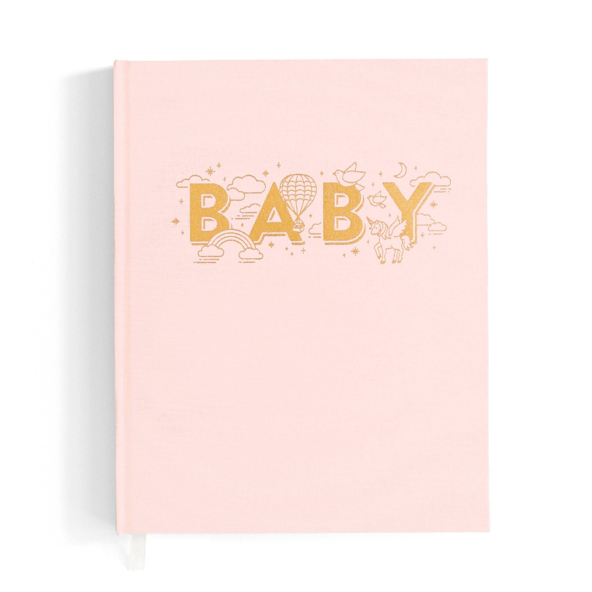 Fox and Fallow: Baby Book Linen Journal - Rose Pink 