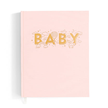 Fox and Fallow: Baby Book Linen Journal - Rose Pink 